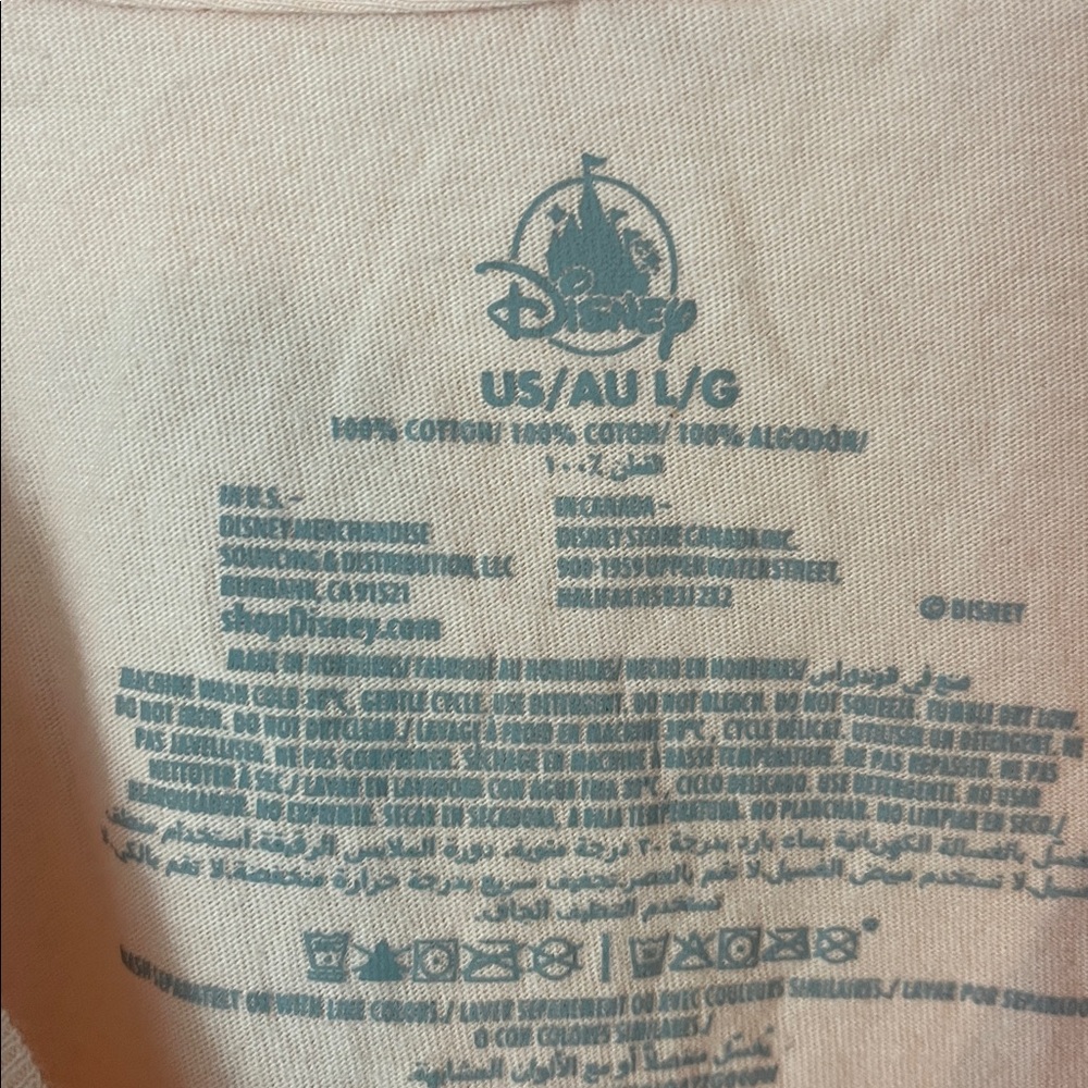 DISNEY PARKS Main Street USA Short Sleeve Crop T-Shirt - Picture 2 of 3